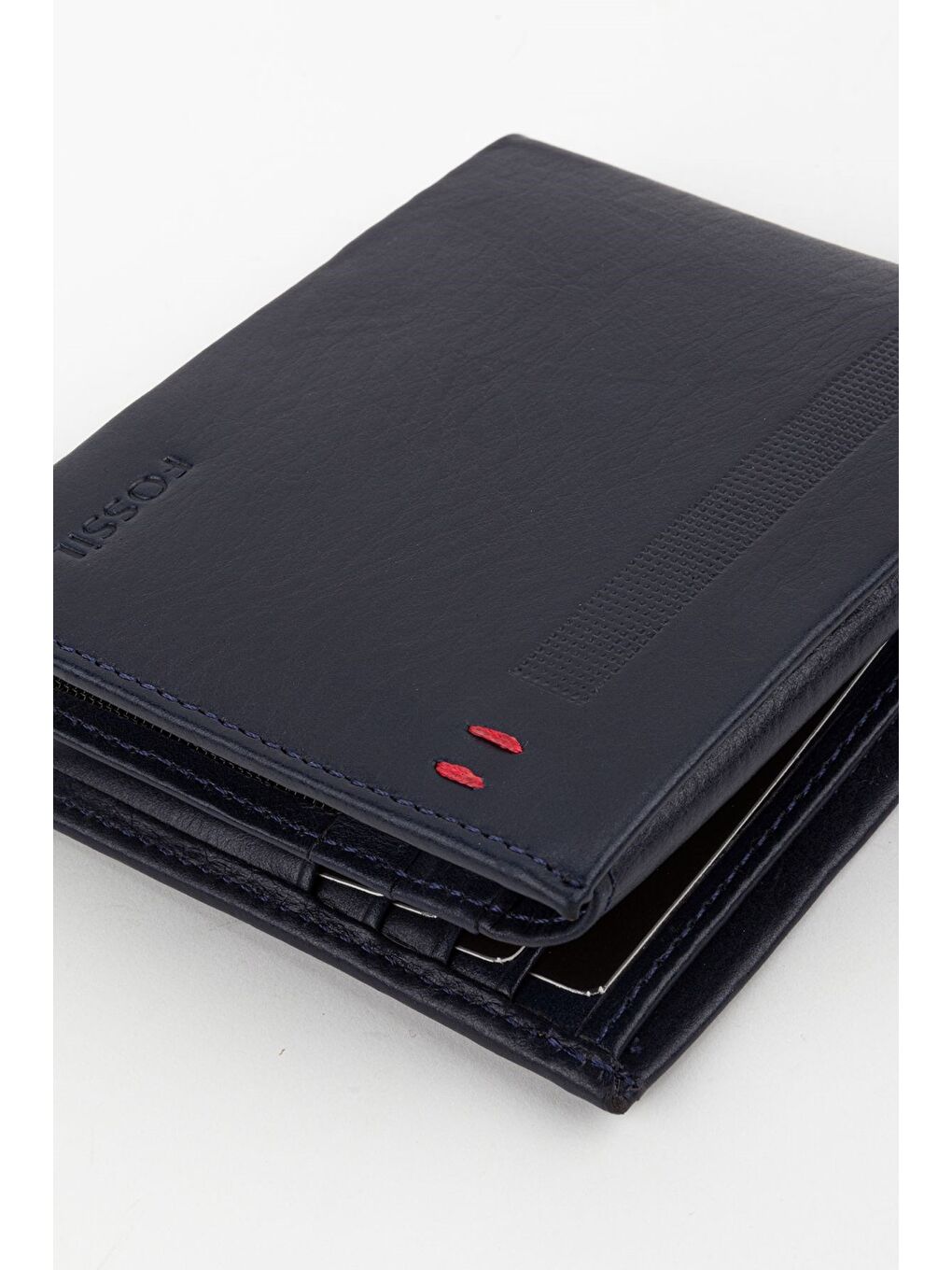 Lacivert Kutulu Hakiki Deri Taba Yatay Erkek El Portföyü Cüzdan-3