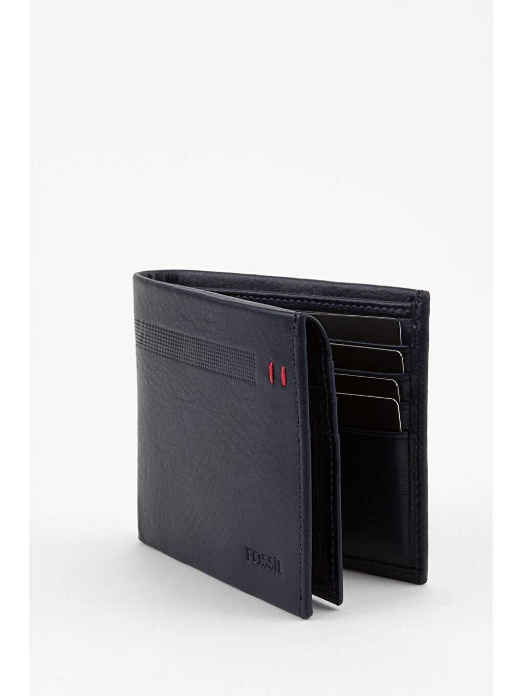 Lacivert Kutulu Hakiki Deri Taba Yatay Erkek El Portföyü Cüzdan-4