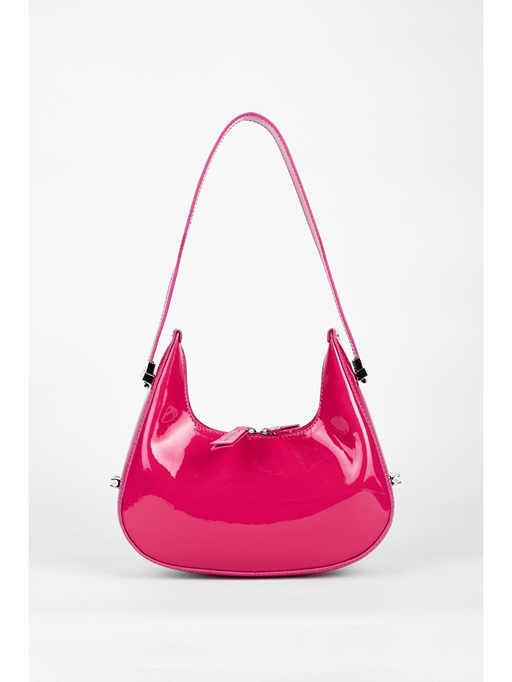 CherryBag Özel Askı Detaylı Kadın Kol Çanta Fuşya-2