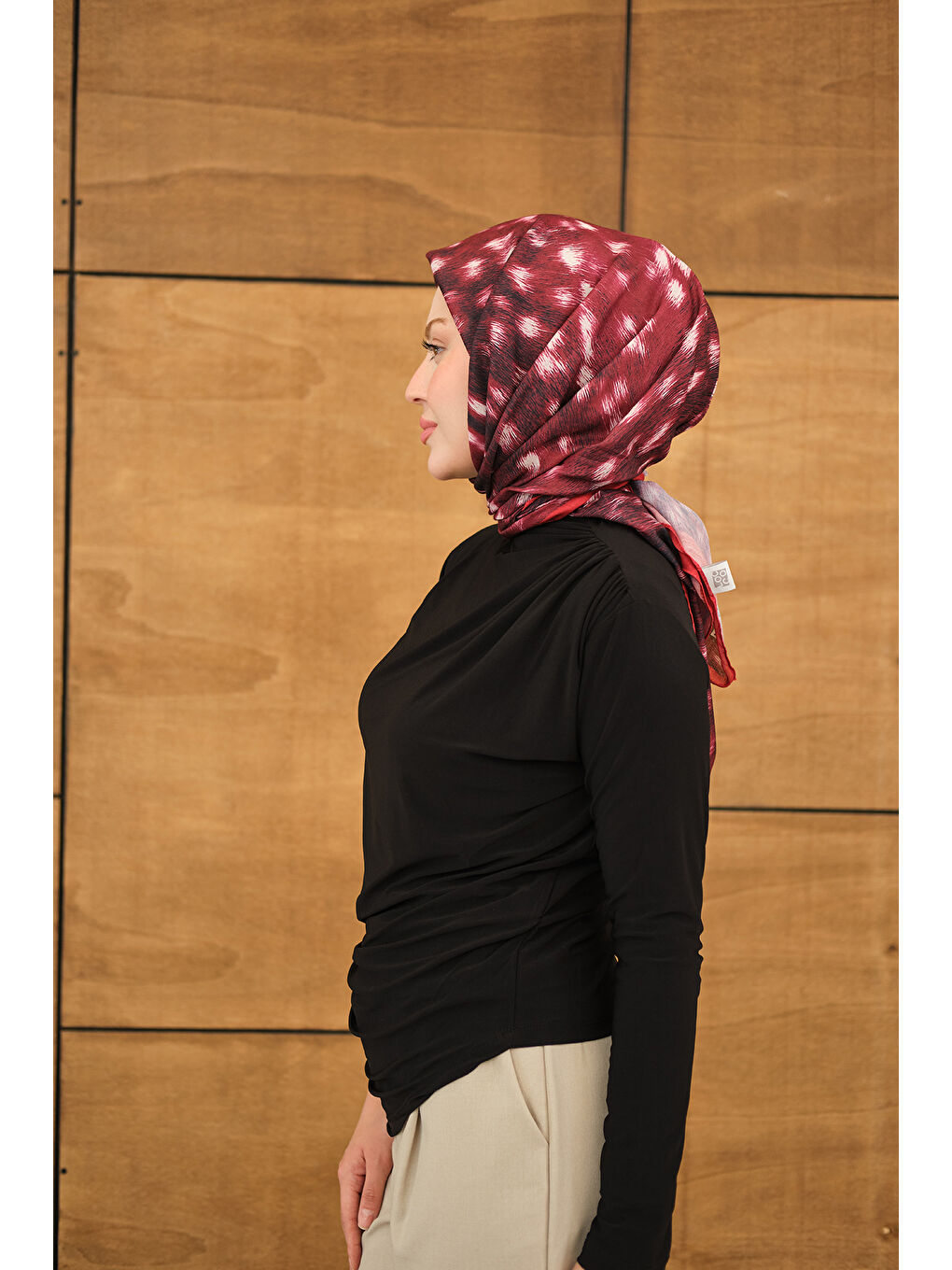 Kadın Uzun Kollu Büzgü Detay Bluz Siyah-3