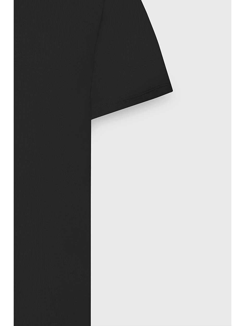 Erkek Siyah Slim Fit Dar Kesim Polo Yaka Düz Casual Tişört-1