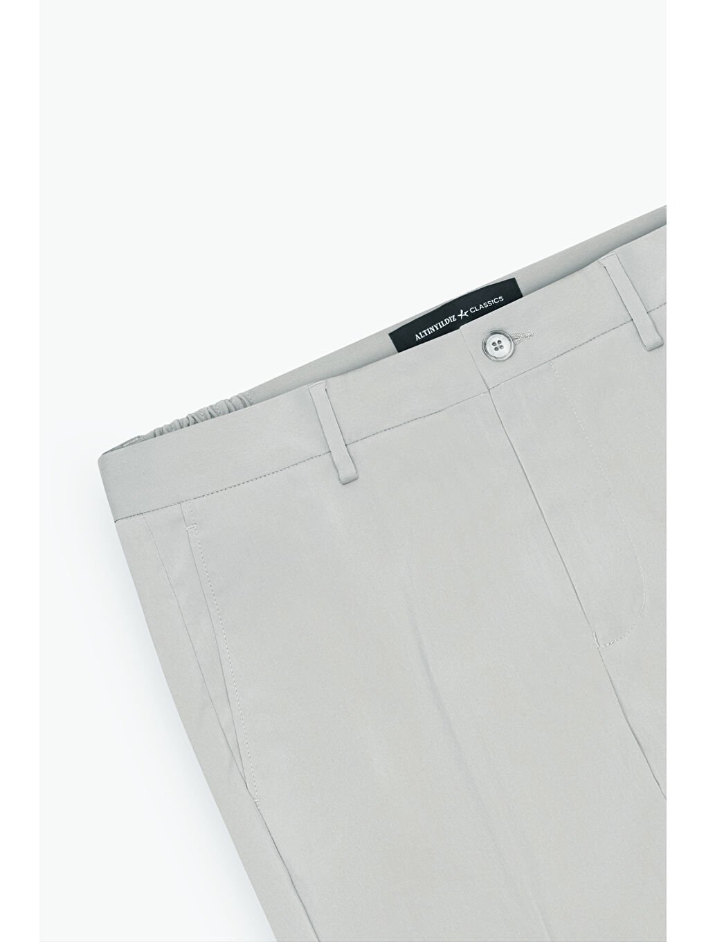 Bej Erkek Taş Slim Fit Dar Kesim Beli Lastikli Yan Cep Rahat Pantolon-8