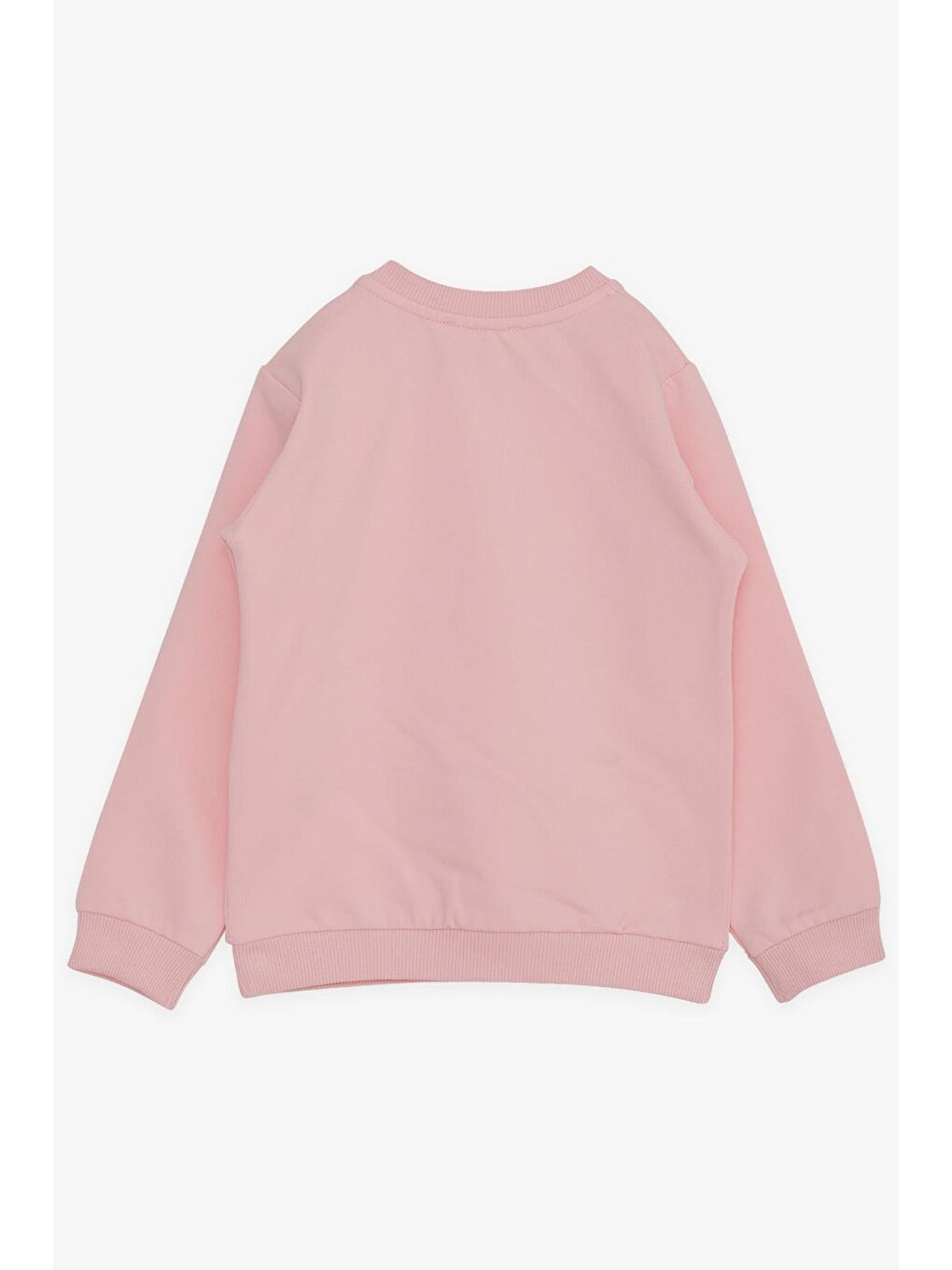 Breeze Pembe Kız Çocuk Sweatshirt Cepli Çiçek Baskılı Pembe (1-4 Yaş) - 1