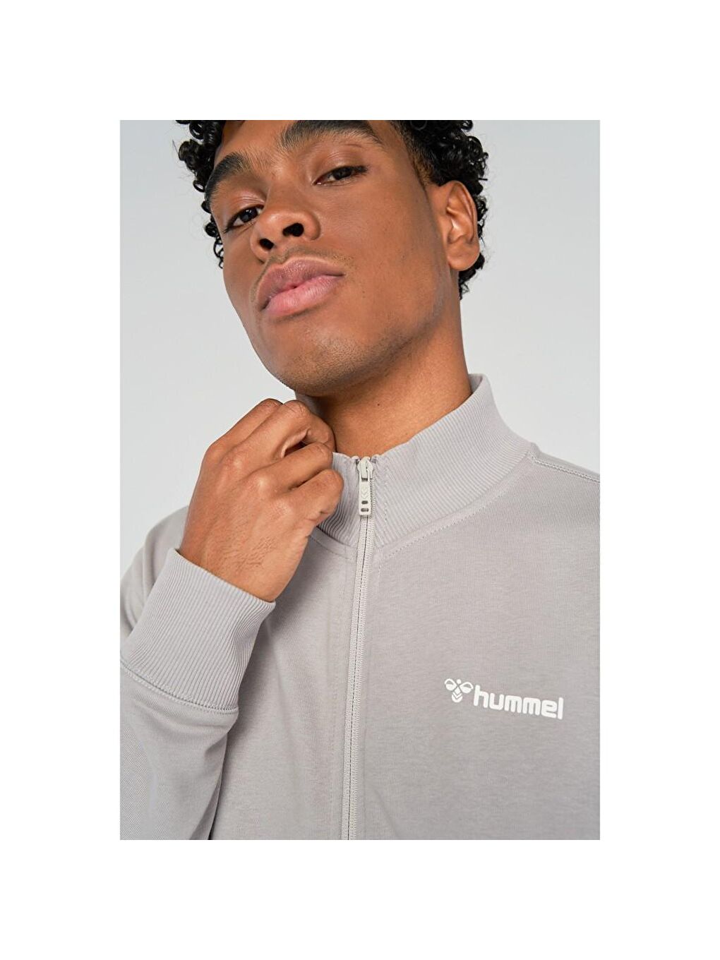 Hummel Gri Fermuarlı Sweatshirt - 1