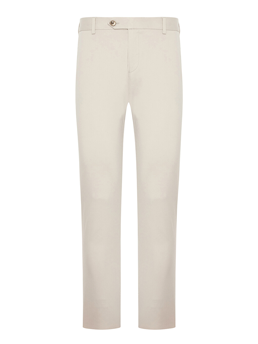 Summer Dokuma Liyosel Karışımlı Modern Fit Ekru Erkek Düz Pantolon-2