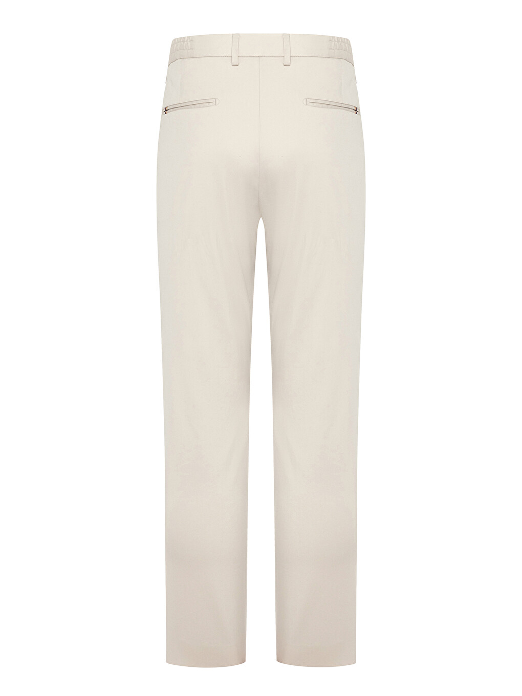 Summer Dokuma Liyosel Karışımlı Modern Fit Ekru Erkek Düz Pantolon-3