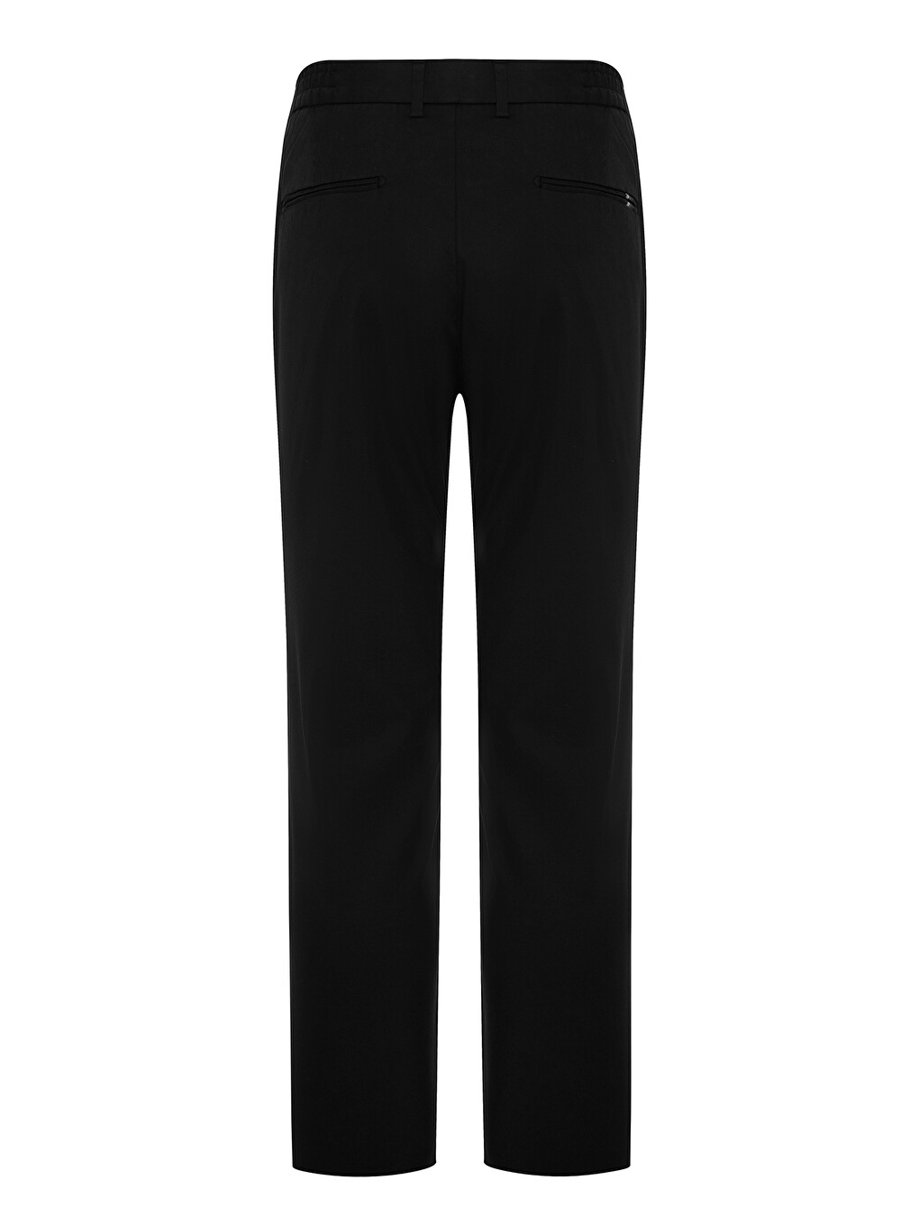 Summer Dokuma Liyosel Karışımlı Modern Fit Siyah Erkek Düz Pantolon-3