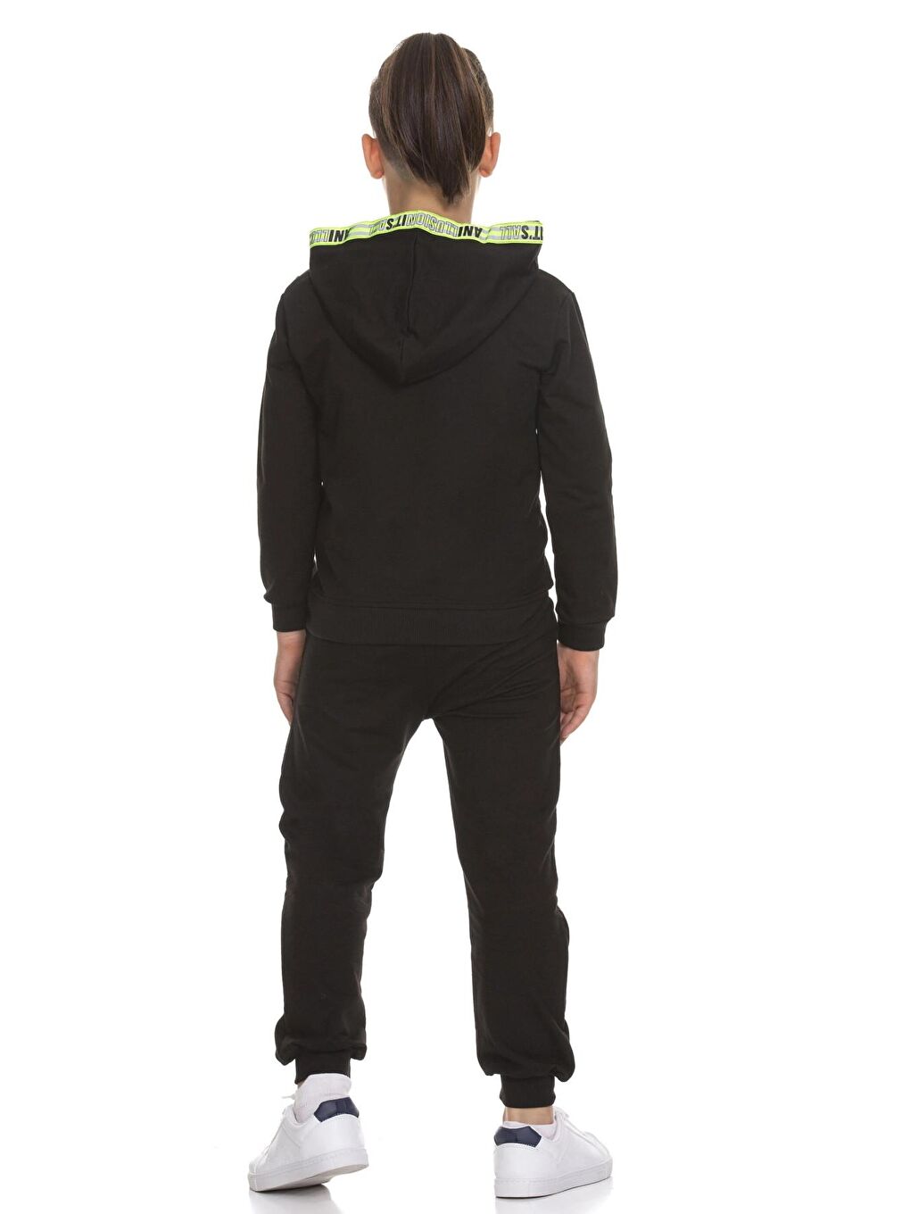 Siyah Wifi Kulaklık Baskılı Takım 51405-3