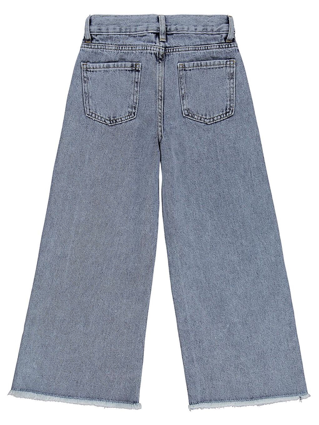 Girls Kalpli 10-13 Yaş Pantolon Jean - Mavi-1