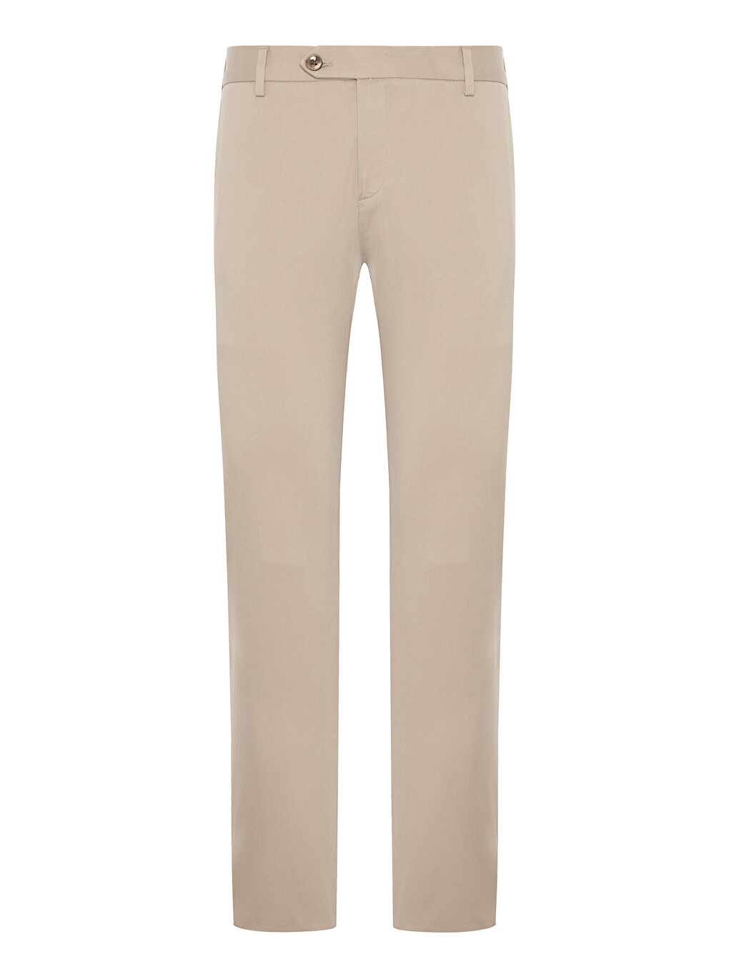 Summer Dokuma Liyosel Karışımlı Modern Fit Koyu Bej Erkek Düz Pantolon-2