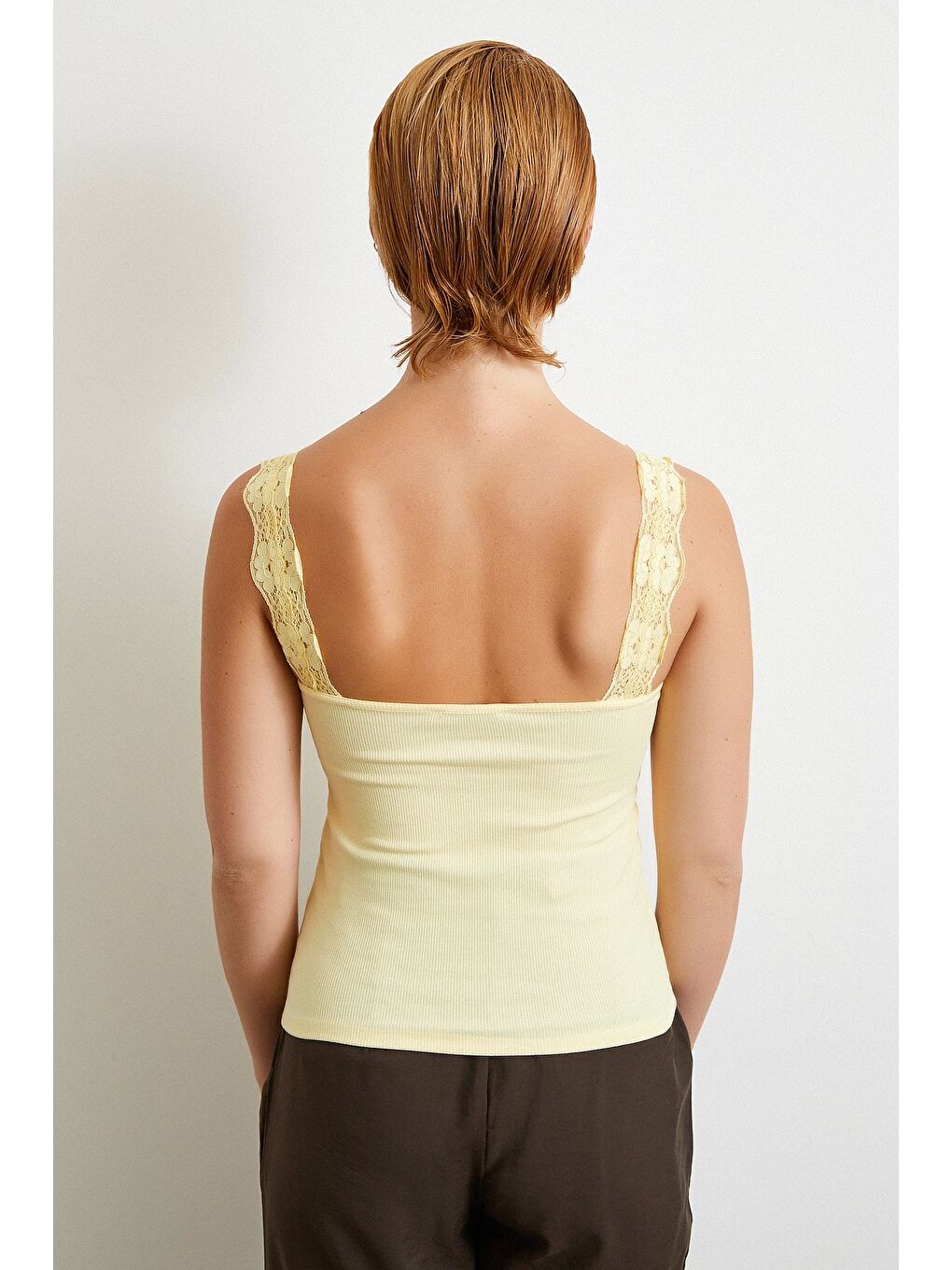 Dantel Askılı Top Sarı-5