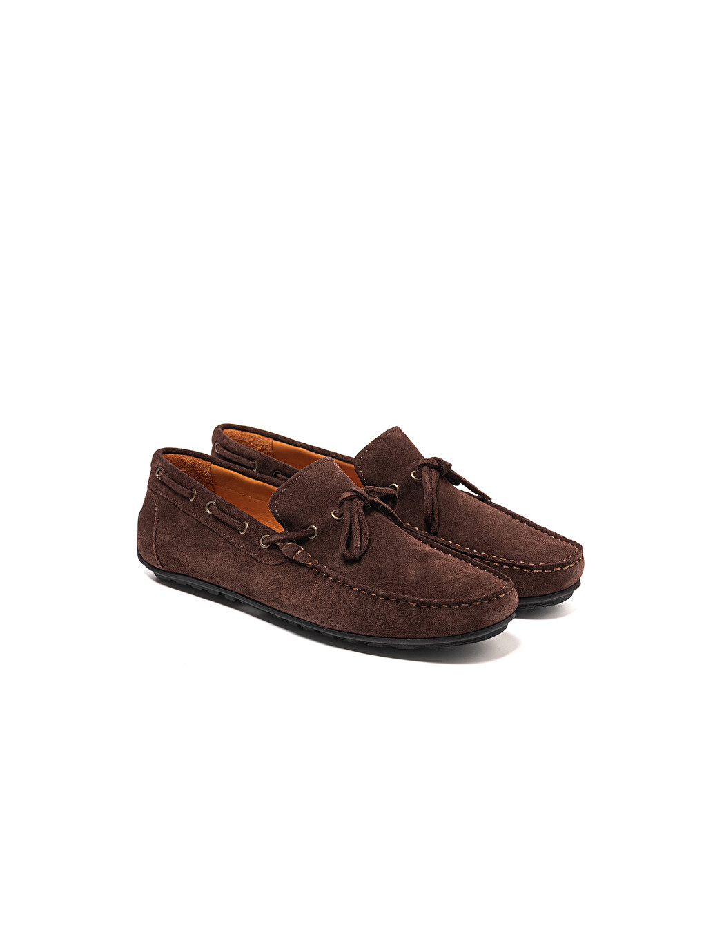Kahverengi Erkek Loafer OG-7810 Kahve Süet-2