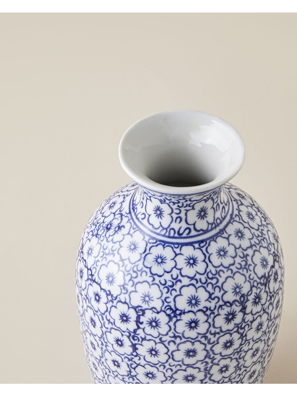 Vanessa Porselen Vazo 20,5 cm Mavi-2