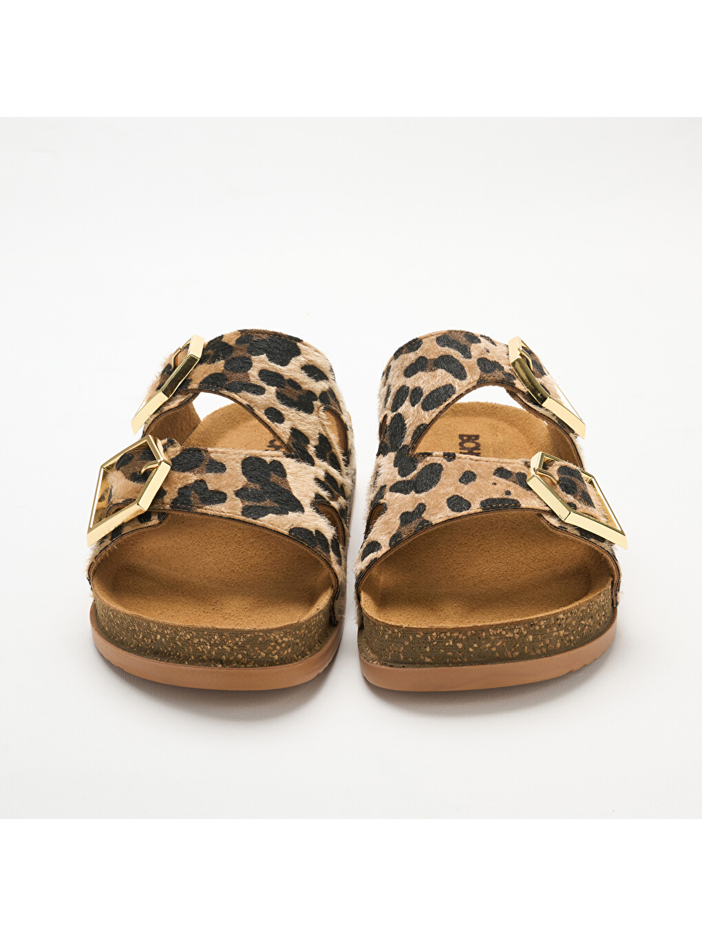 Karışık SAN12-LEO Santorini Kadın Terlik Leopar-2