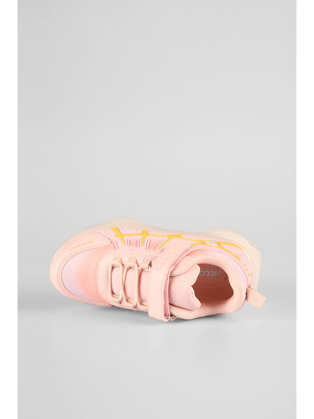 Pembe Kontra Havalı Taban Kız Okul Öncesi Pudra Spor Ayakkabı-2