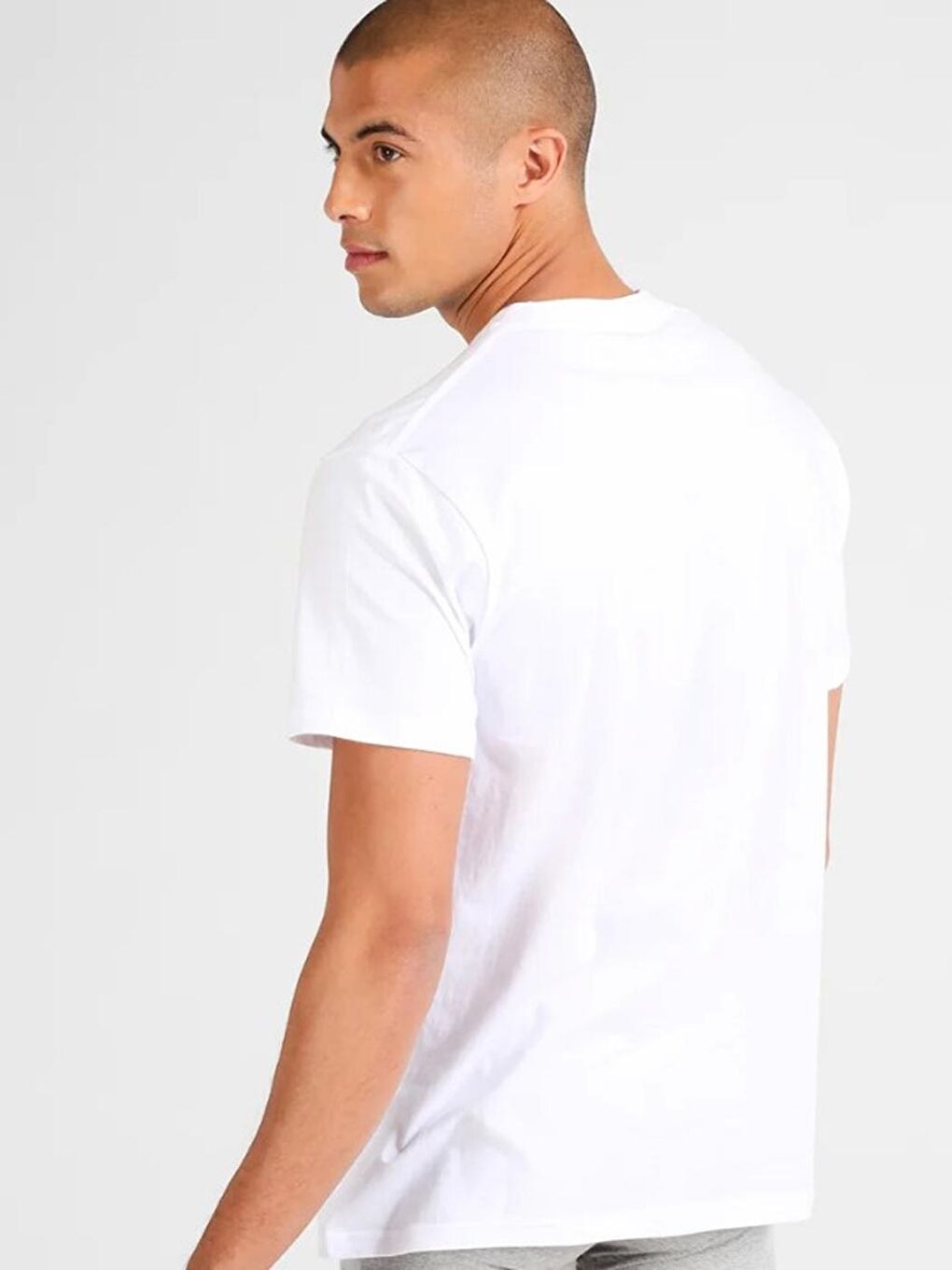 Beyaz 1005 Erkek 0 Yaka 3'lü paket Tişört-1