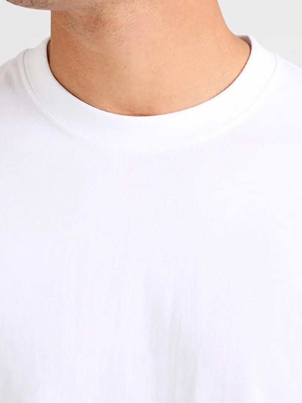 Beyaz 1005 Erkek 0 Yaka 3'lü paket Tişört-2