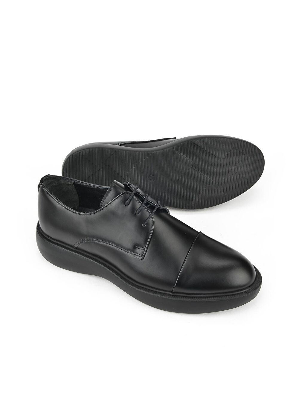Erkek Vegan Deri Ayakkabı 1411023Z70915 Siyah-3