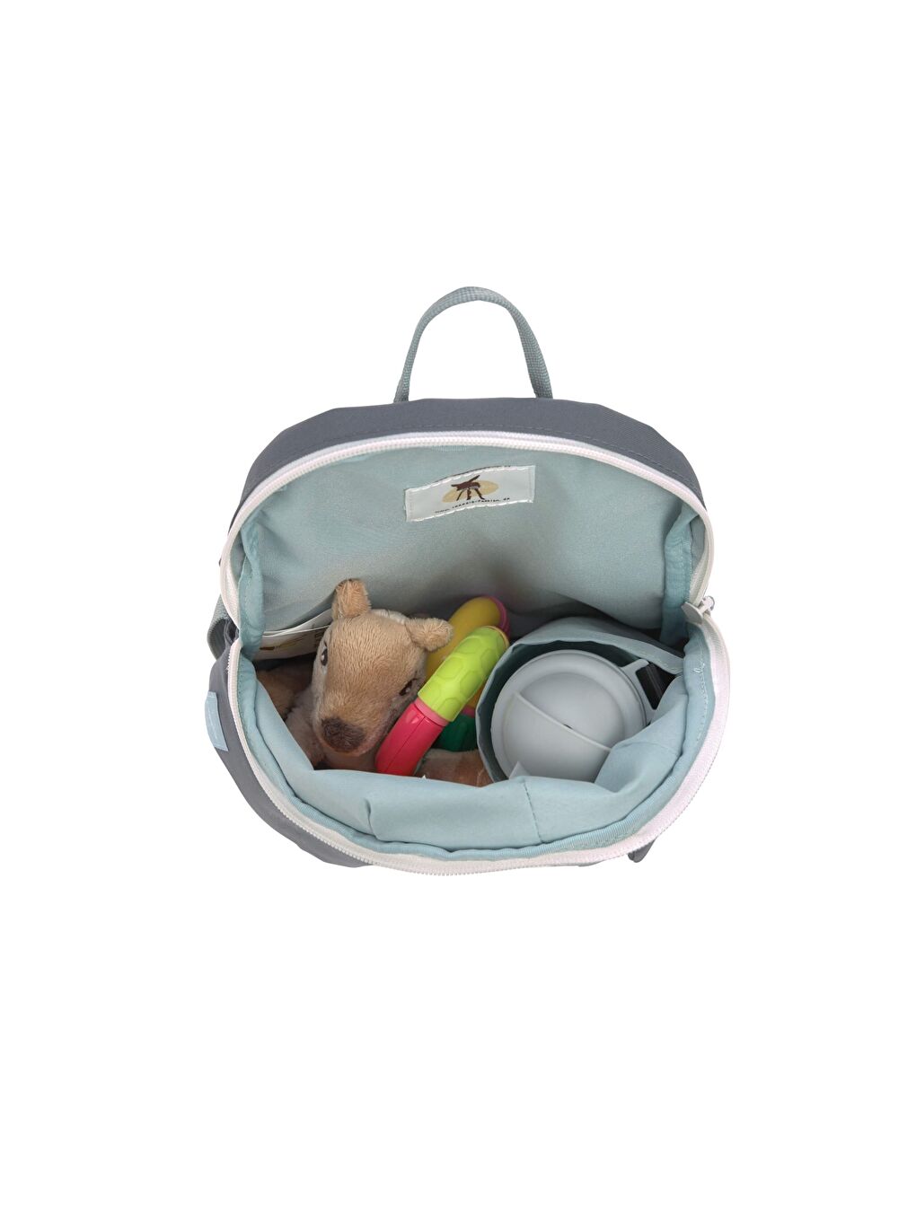 Gri About Friends Sırt Çantası Racoon-3