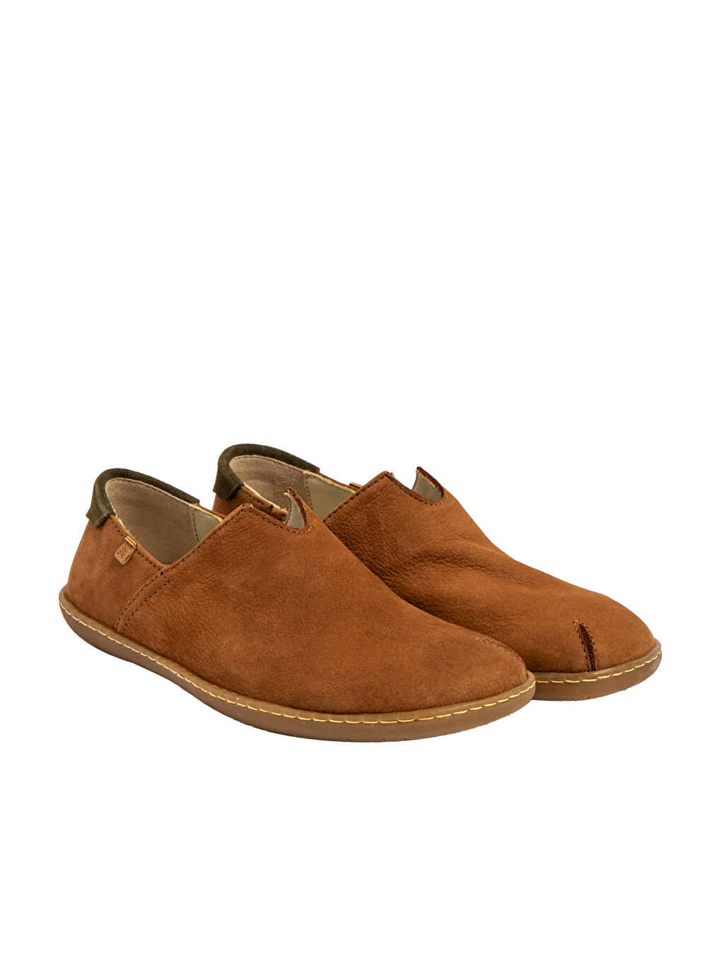 Kahverengi Erkek Sneaker N275 NOBUCK LAVADO Cuero/El Viajero-1