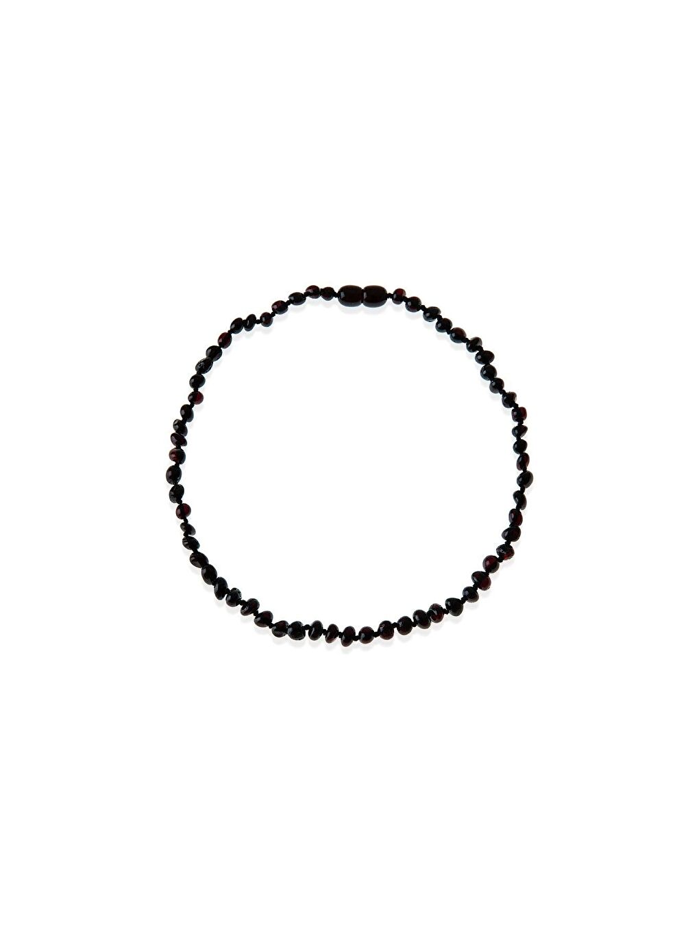 Karışık Boze Kehribar Bebek Kolyesi 587 Vişne