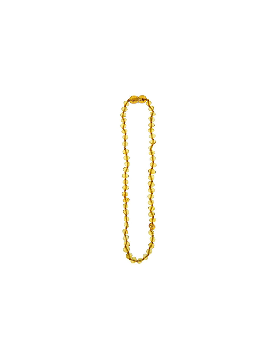 Sarı Kehribar Bebek Kolyesi Bal-3