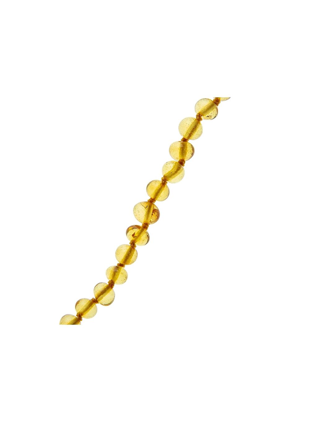 Sarı Kehribar Bebek Kolyesi Bal-4