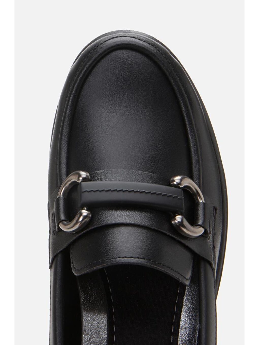 Kadın Siyah Tokalı Günlük Loafer-5