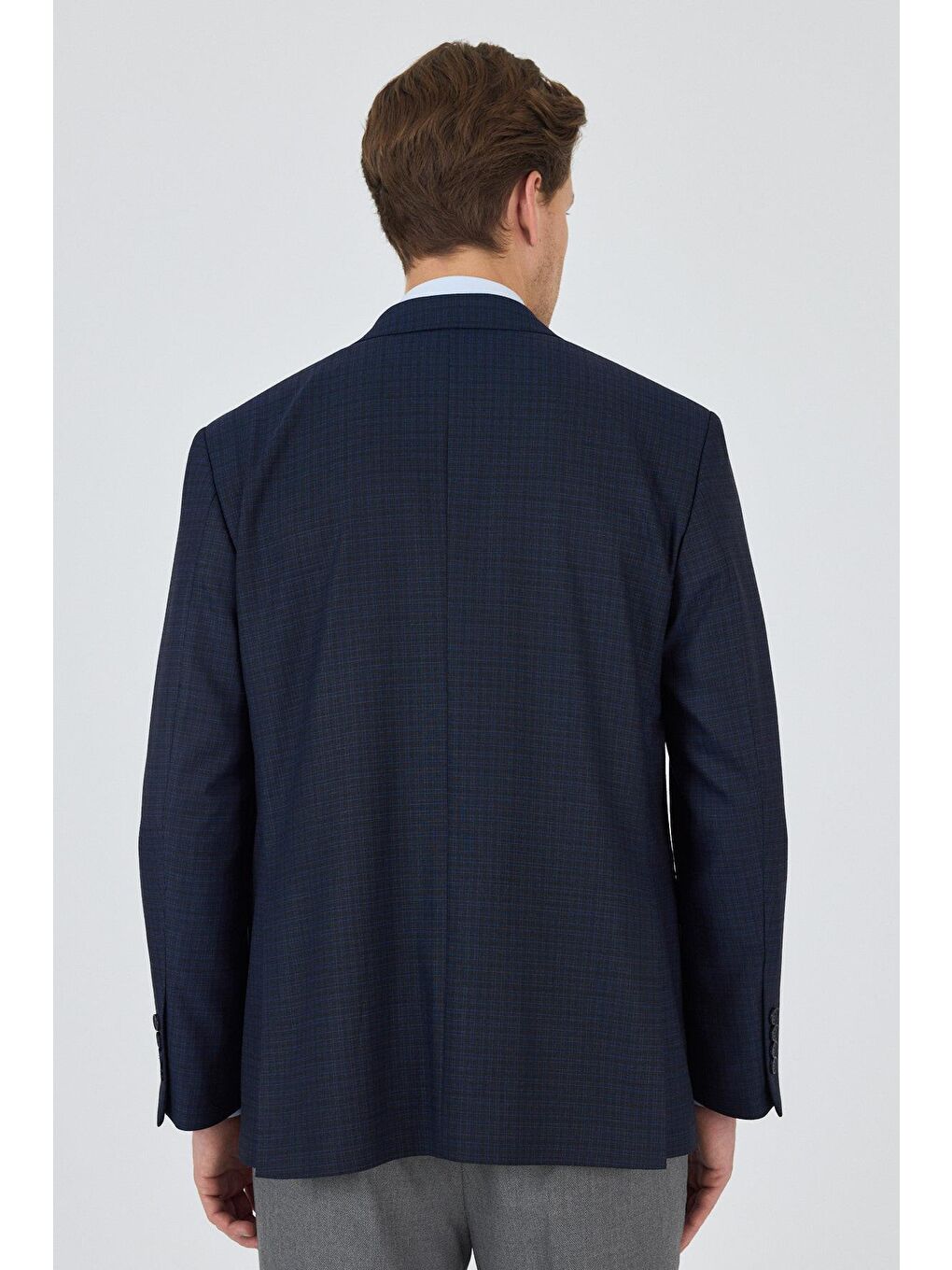 Koyu Lacivert Mono Yaka Bez Ayağı Tam Astar Esnek 4 Drop Comfort Fit Classic Ceket 1002250157-4