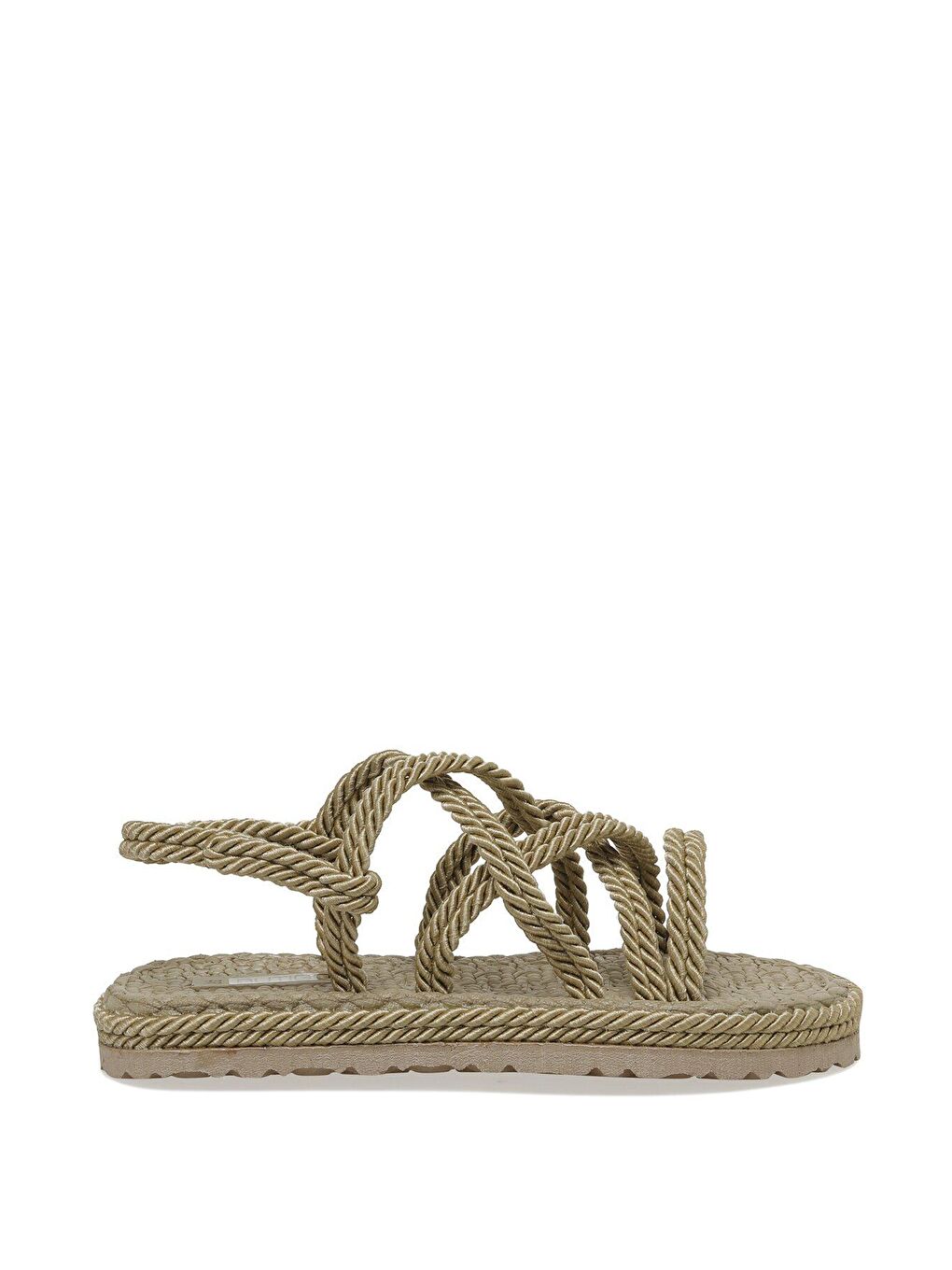 Bej HAİLEY 3FX Naturel Kadın Düz Sandalet