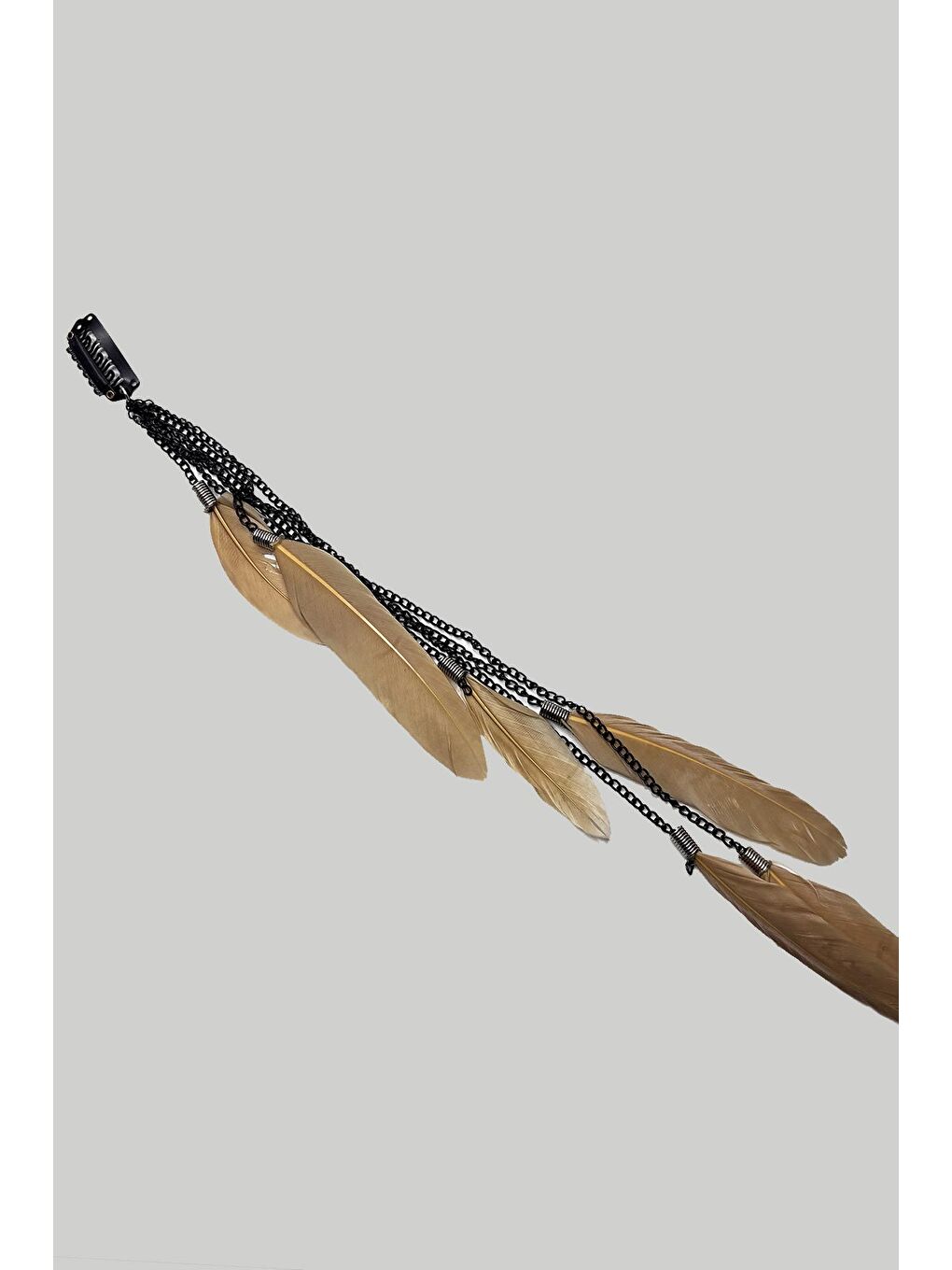 Bej Tüylü Saç Zinciri Rasta Saç İpi-3