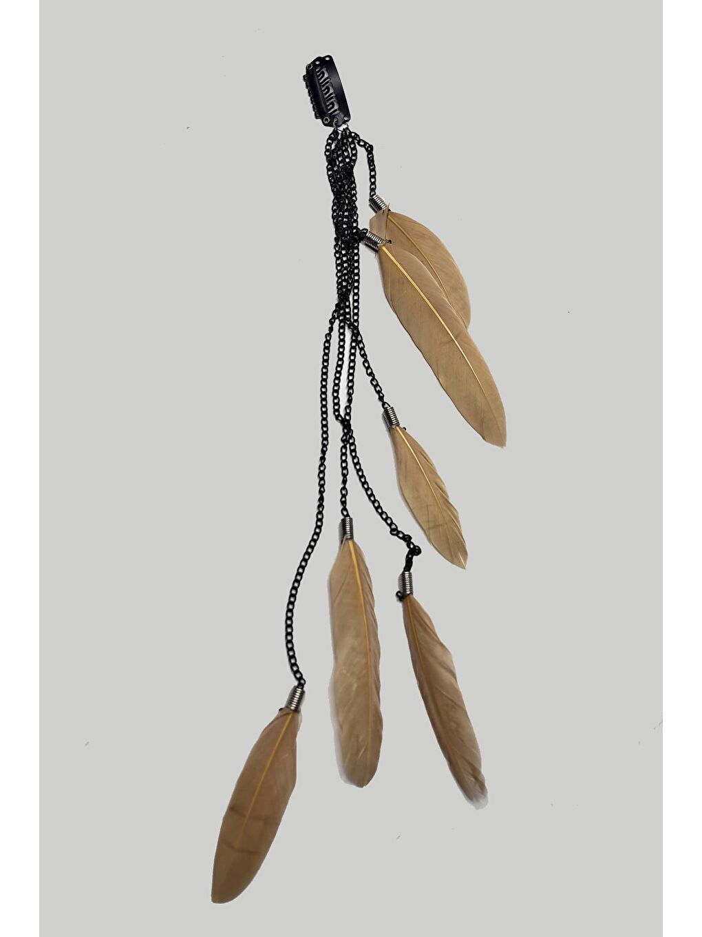 Bej Tüylü Saç Zinciri Rasta Saç İpi-4