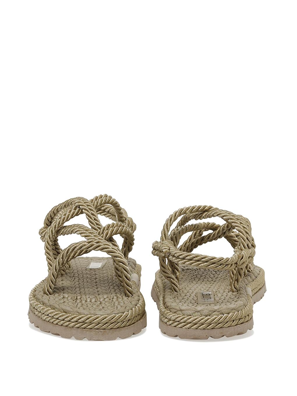 Bej HAİLEY 3FX Naturel Kadın Düz Sandalet-4