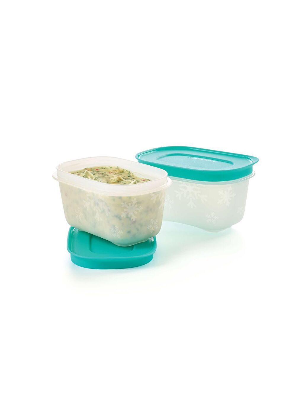 Tupperware Alaska Kap 2'li Set 170 ml Turkuaz