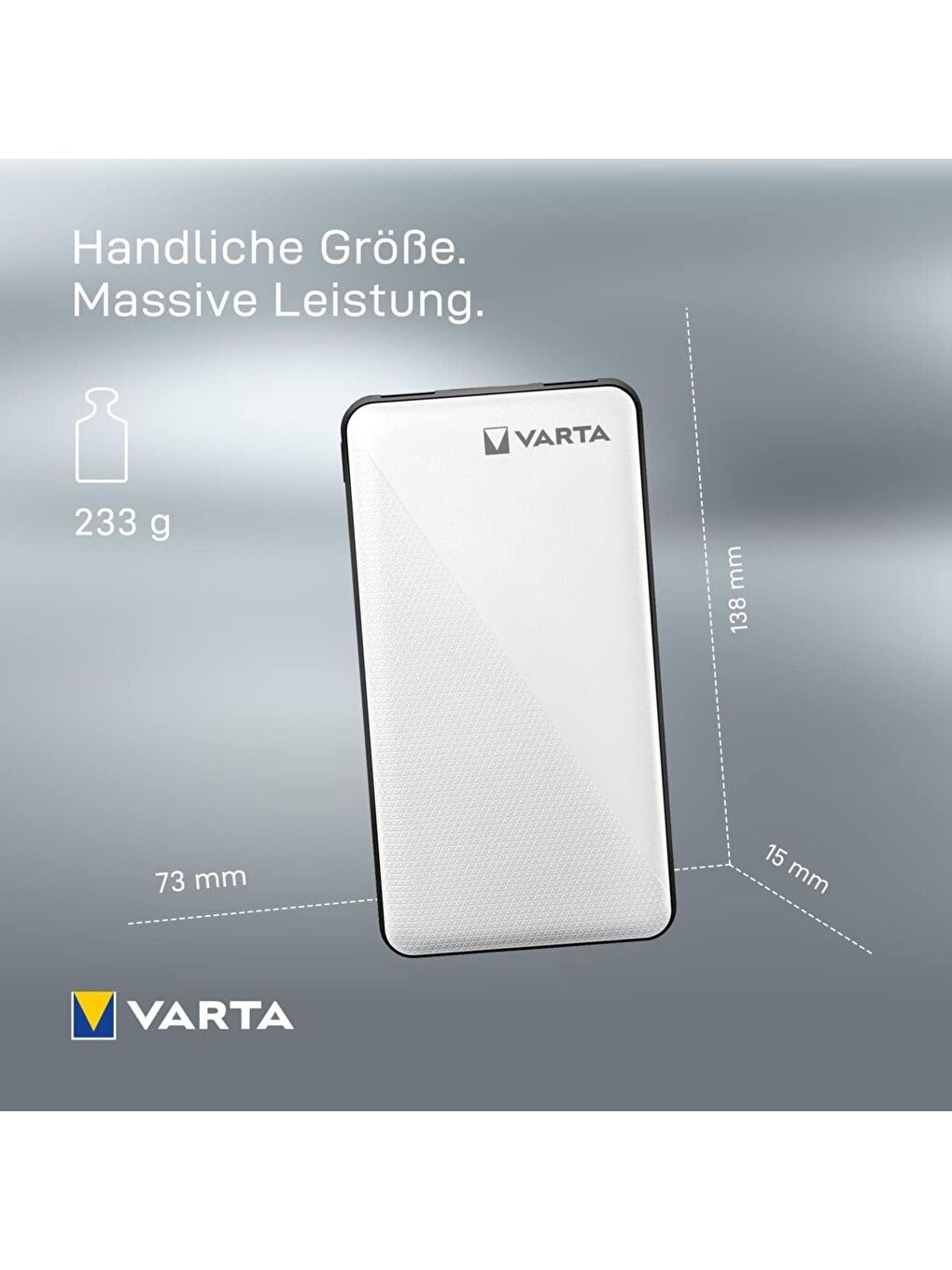 Varta Beyaz Power Bank Energy 10000 mAh Taşınabilir Şarj Cihazı - 3