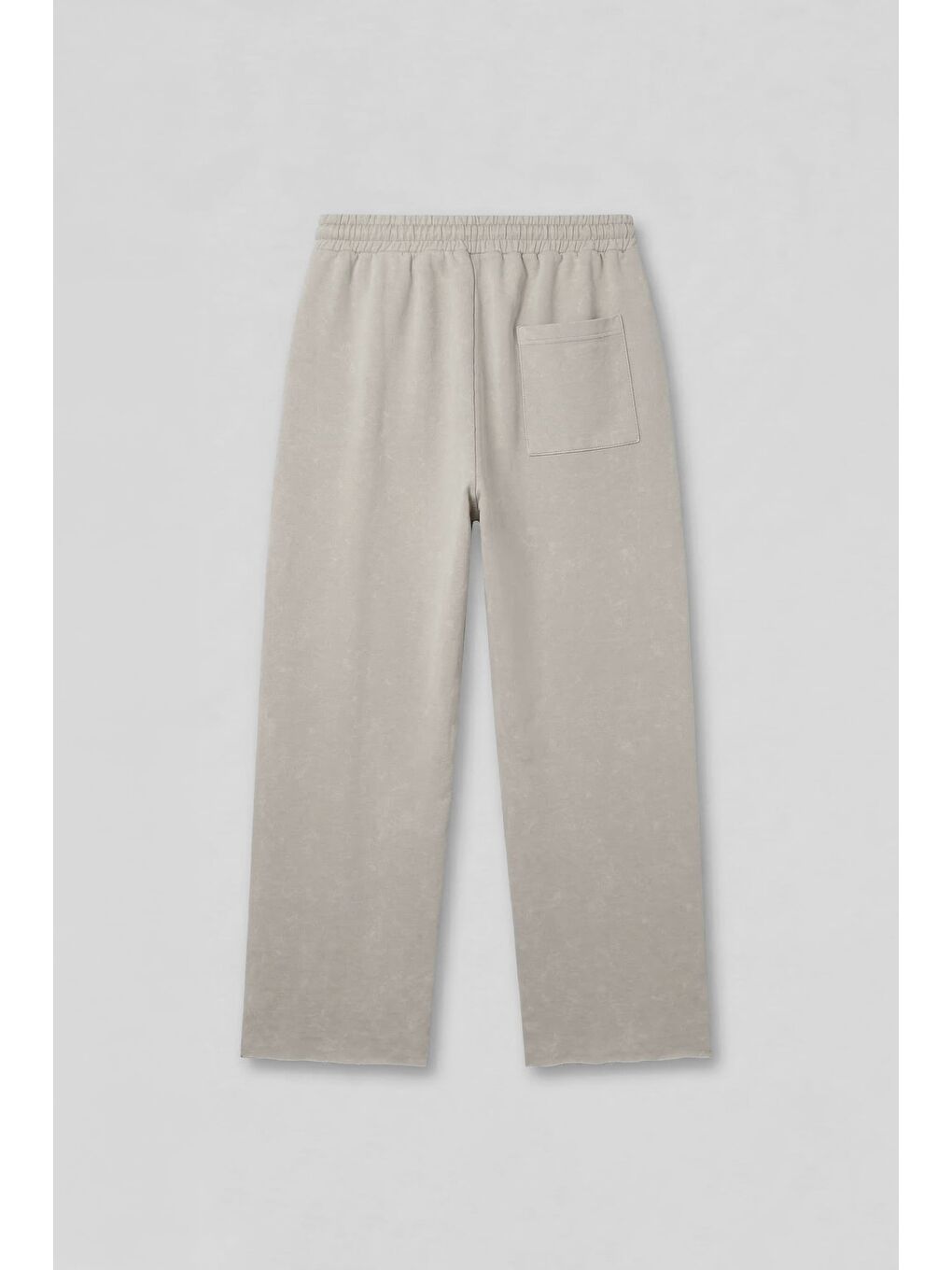 Erkek Baggy Fit Vintage Yıkamalı 08 Baskılı Eşofman Altı Gri-1