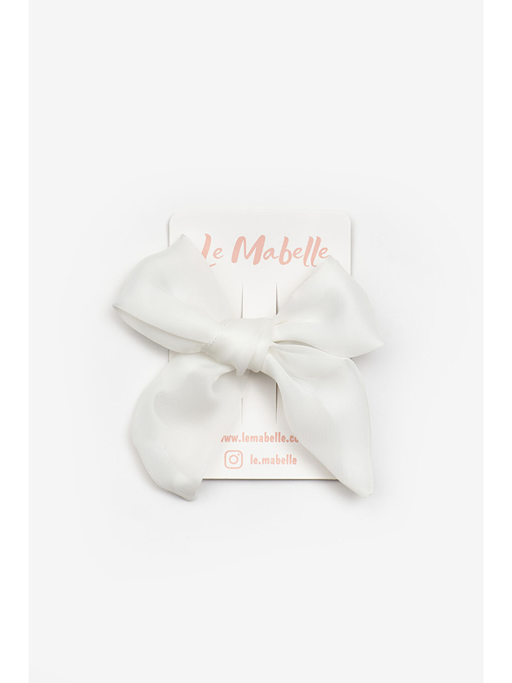 Beyaz Caroline Tül Fiyonk Kız Çocuk Klips Toka