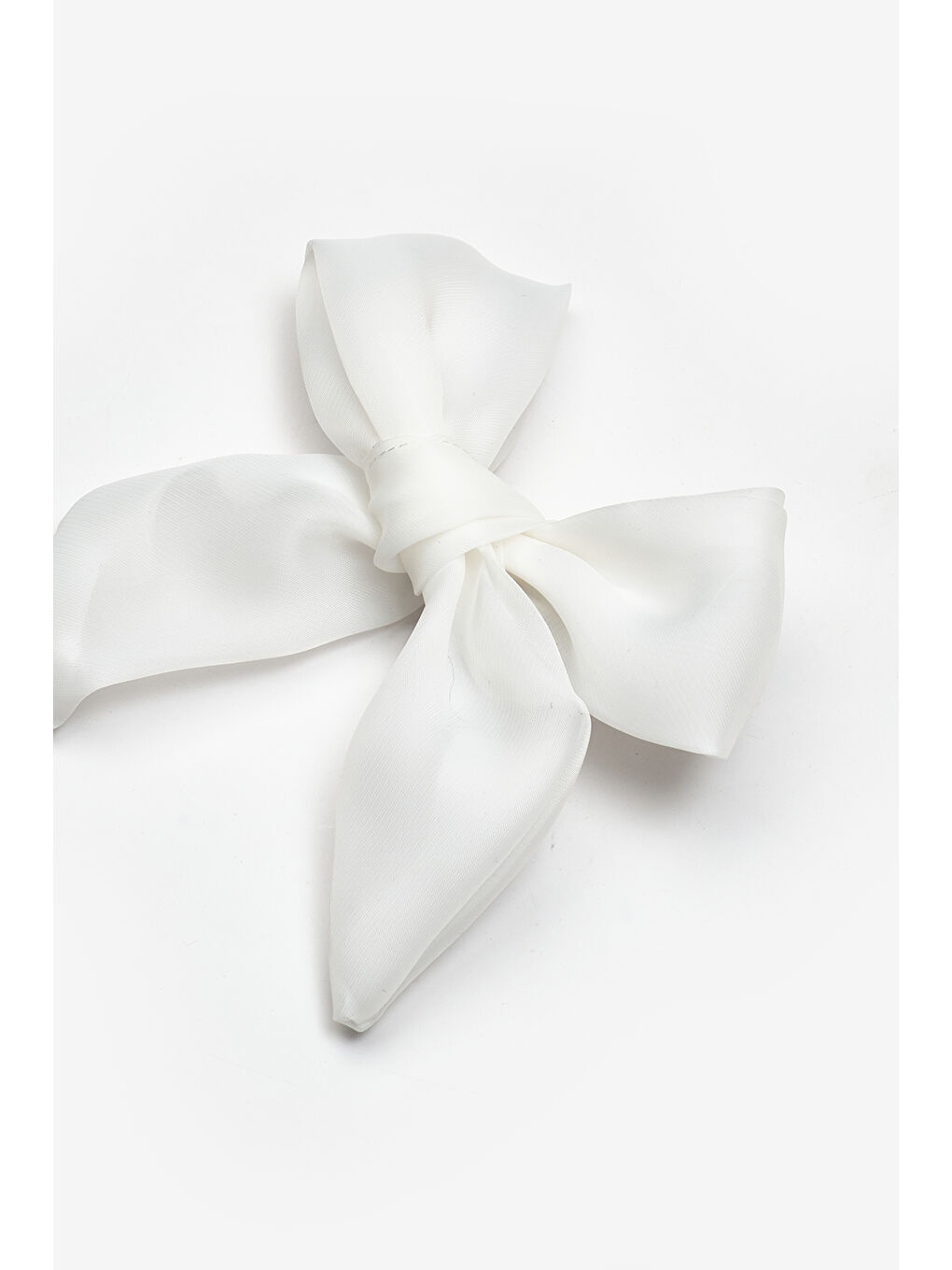 Beyaz Caroline Tül Fiyonk Kız Çocuk Klips Toka-1