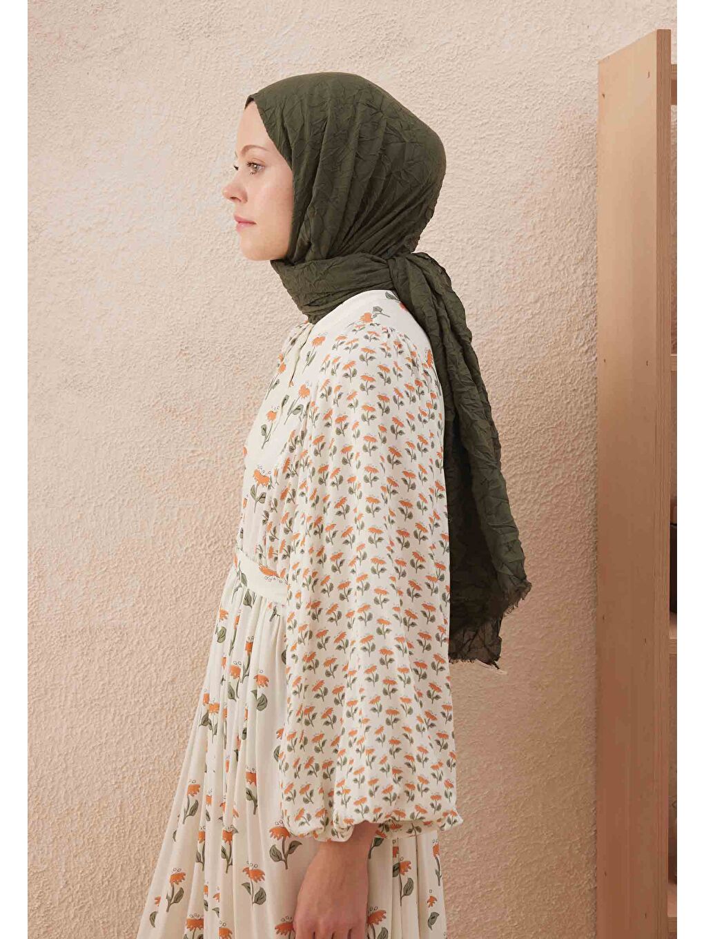 Vual Crash Şal Küllü Yeşil-3