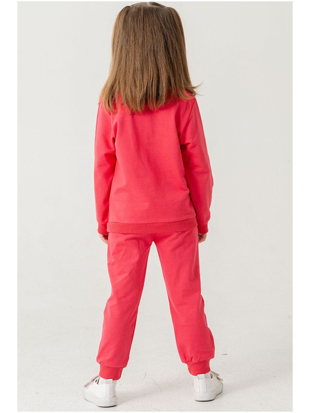 Fuşya Kız Çocuk Minnie Mouse Baskılı Mevsimlik Eşofman Takımı-4
