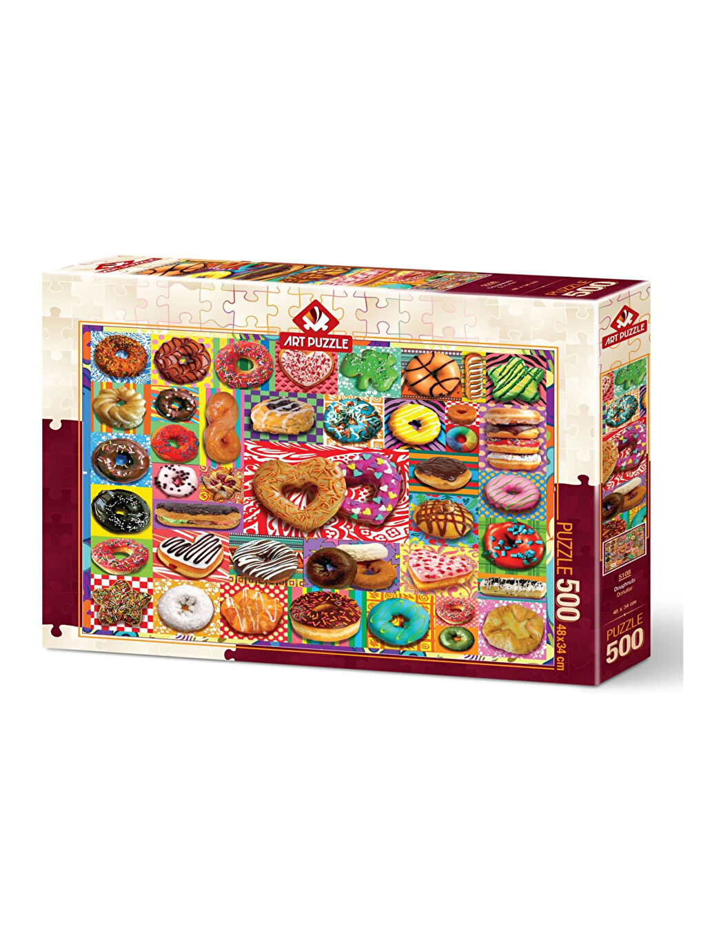 Art Puzzle Renksiz 500 Parça Donutlar 5108