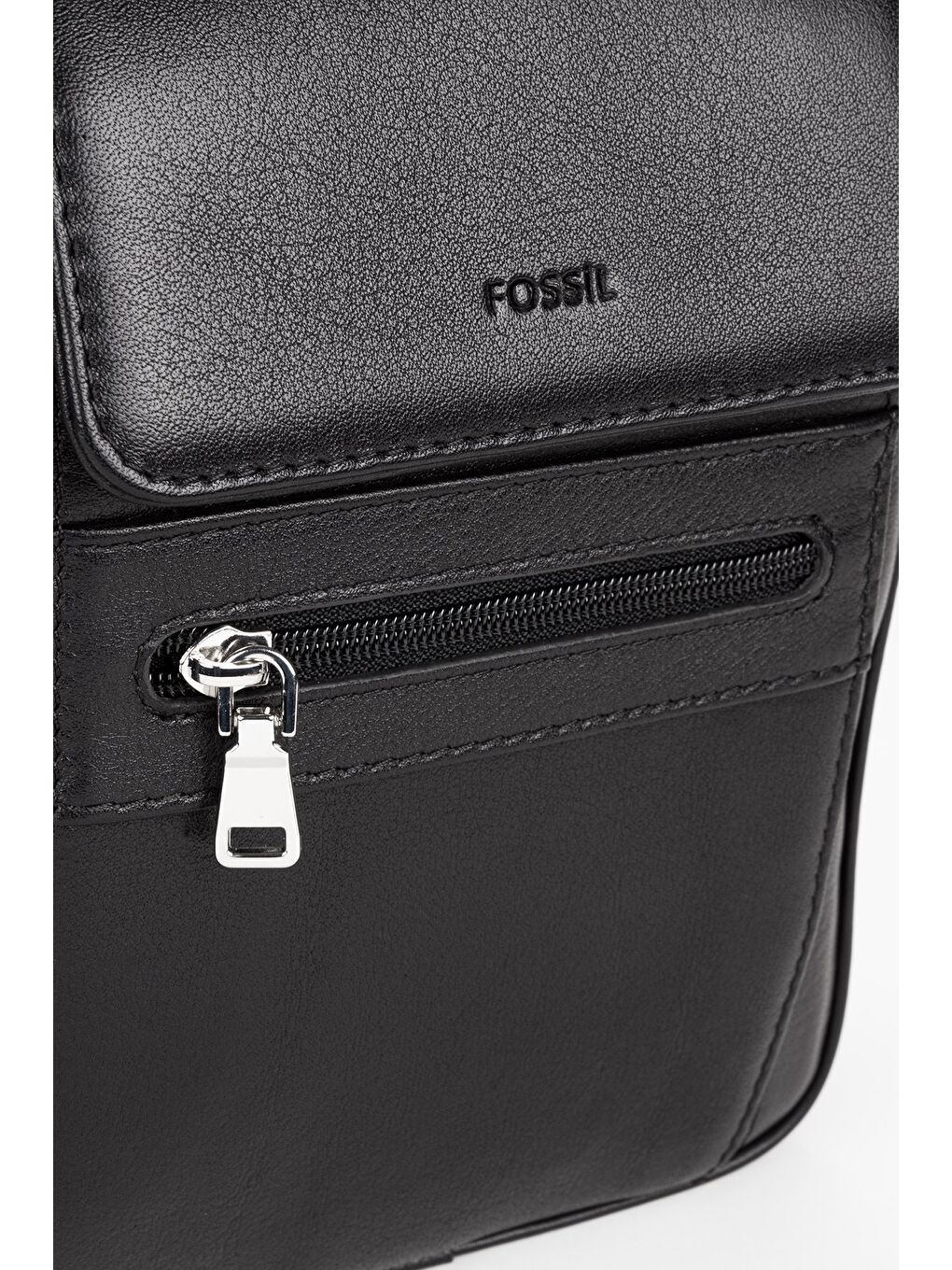 Siyah %100 Hakiki Deri Erkek Orta Boy El ve Çapraz Omuz Çantası-4