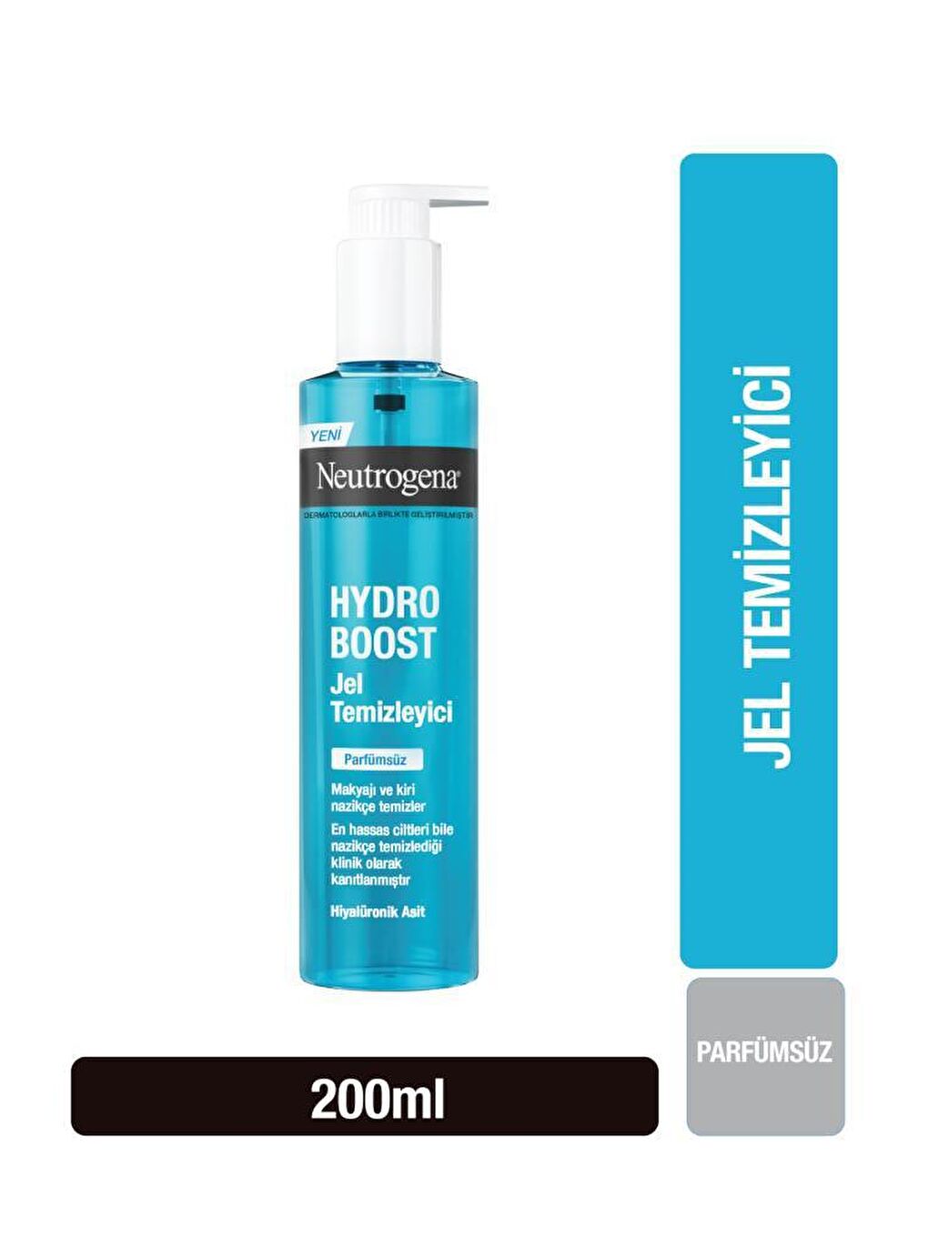 Neutrogena Renksiz Hydro Boost Water Jel Yüz Temizleyici Parfümsüz 200ml