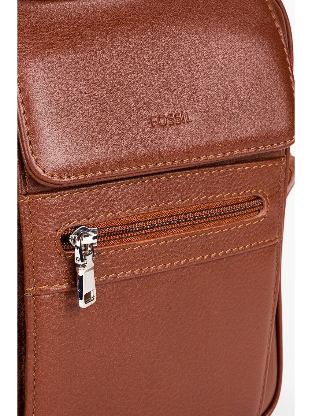 Kahverengi %100 Hakiki Deri Erkek Orta Boy El ve Çapraz Omuz Çantası-4