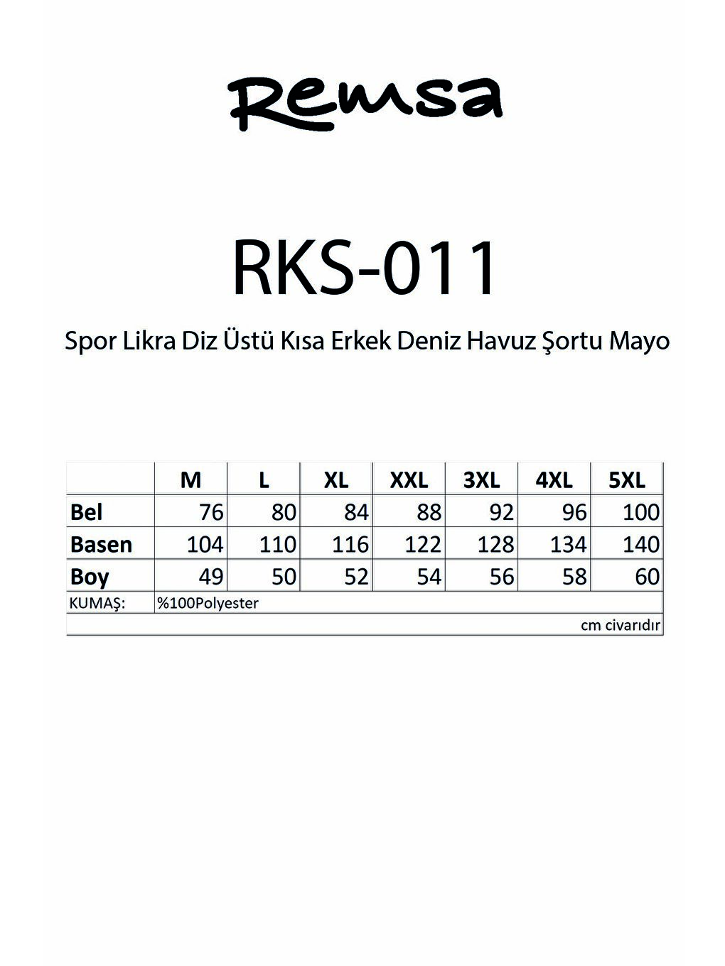 Spor Elastan Diz Üstü Kısa Erkek Deniz Havuz Şortu Mayo RKS-011 Haki Yeşil-2