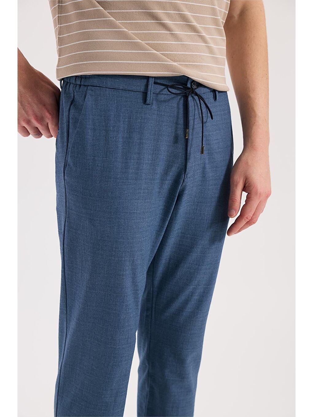 İndigo Comfort Fit Beli Lastikli Esnek Kumaş Jogger Pantolon-2