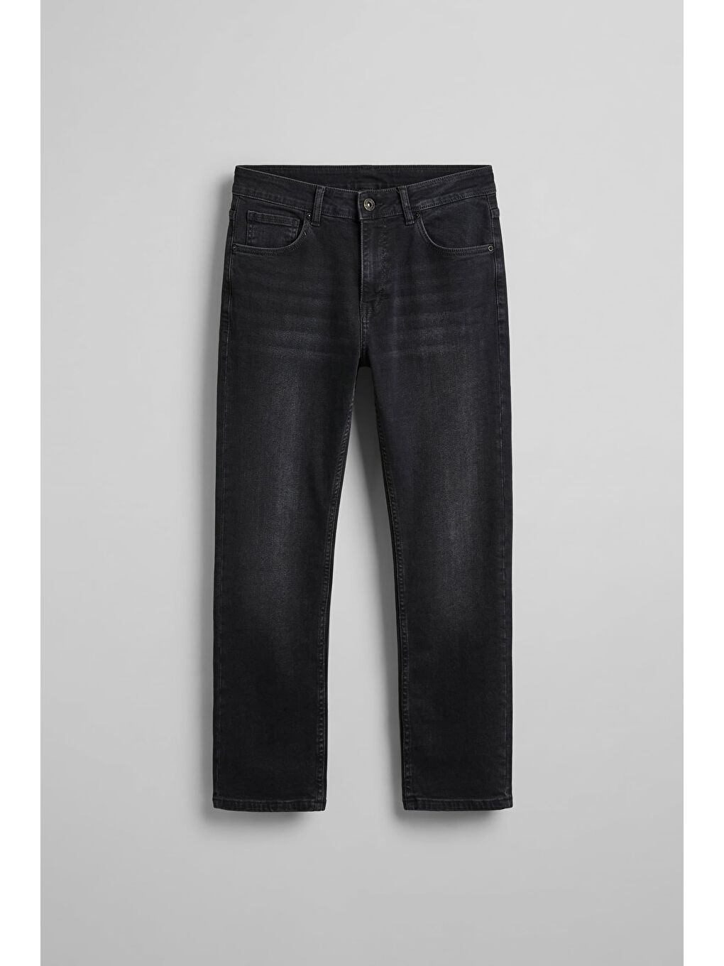 Erkek Regular Fit Basic Jean Pantolon Siyah