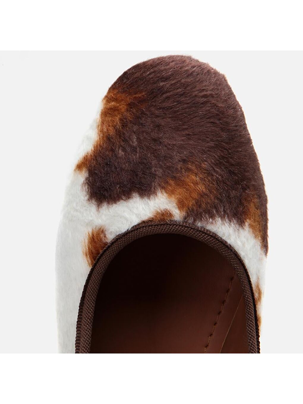 Pelüş Bej Taşlı Kadın Babet-3