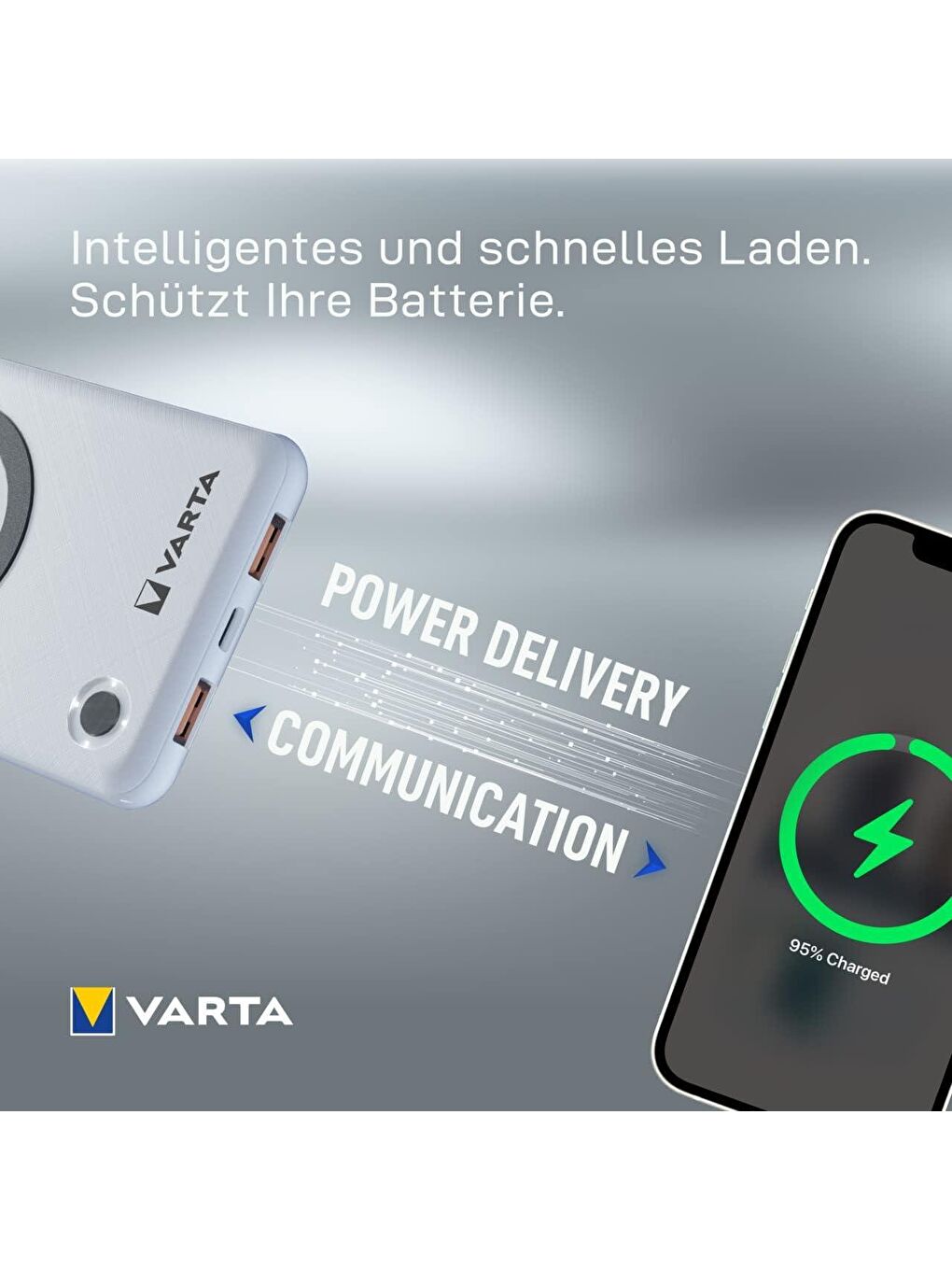 Varta Beyaz Wireless Power Bank 10000 Mah - 2