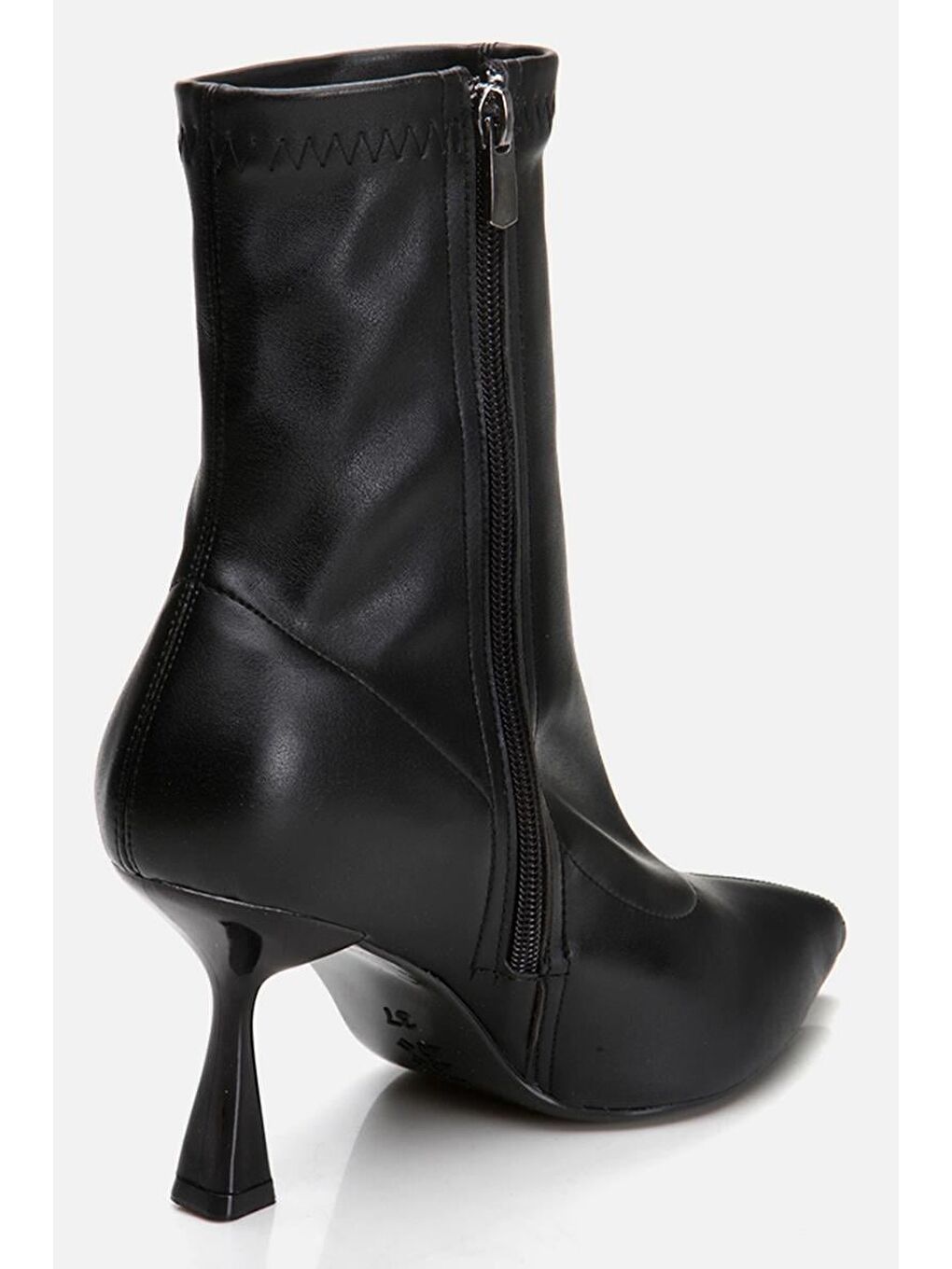 Siyah Kadın Topuklu Bot-3